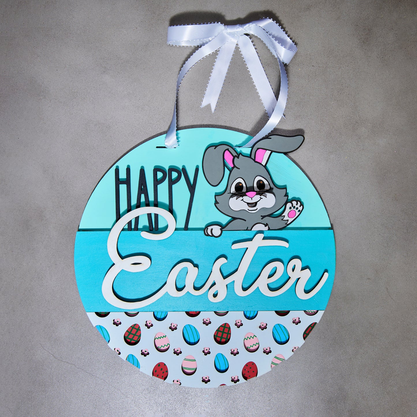Happy Easter door sign (Blue)