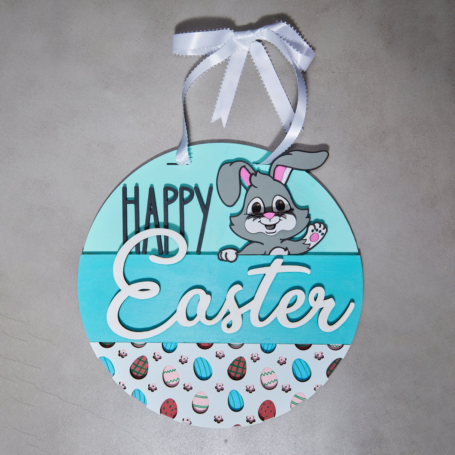 Happy Easter door sign (Blue)