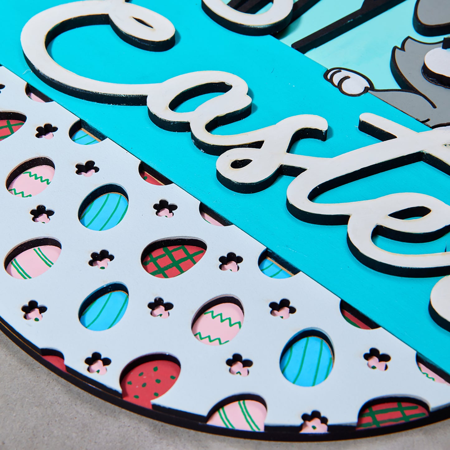Happy Easter door sign (Blue)