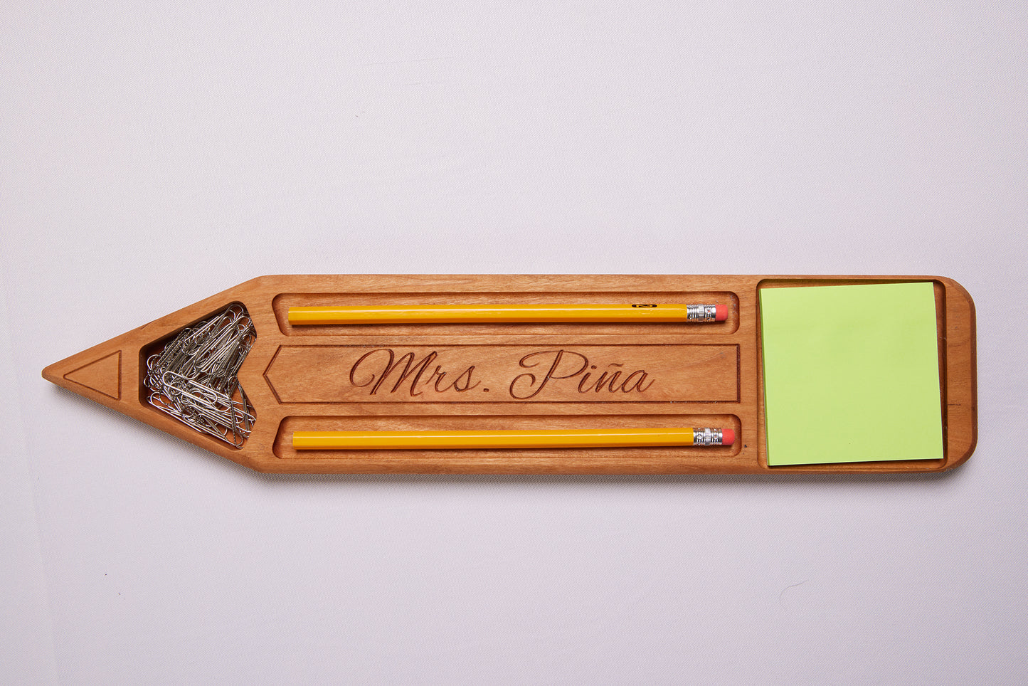Personalized pencil holder