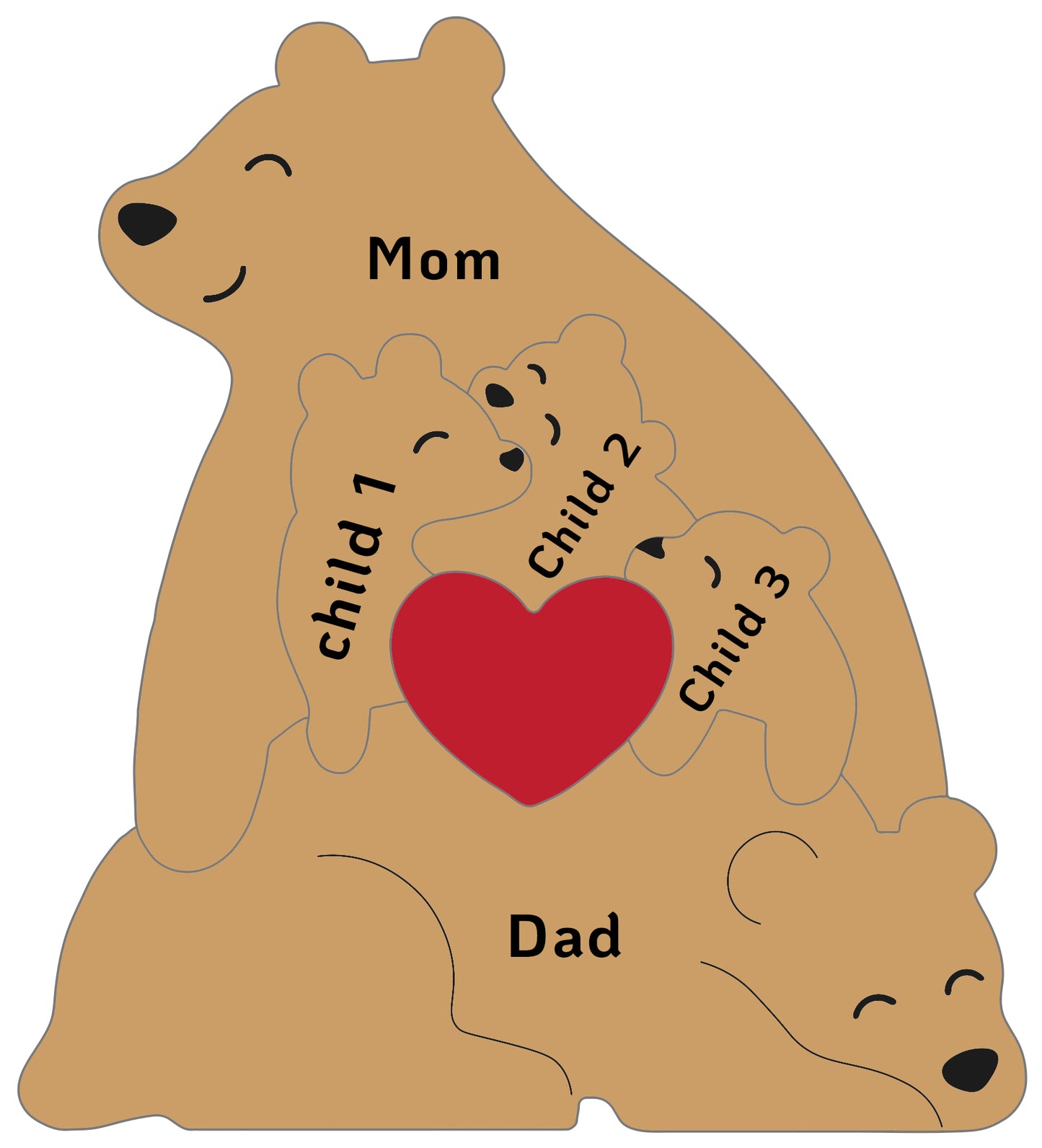Bear Family Puzzle