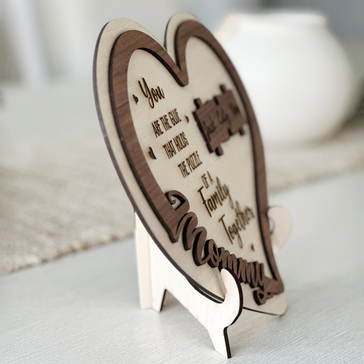 Mother's day gift plaque with stand