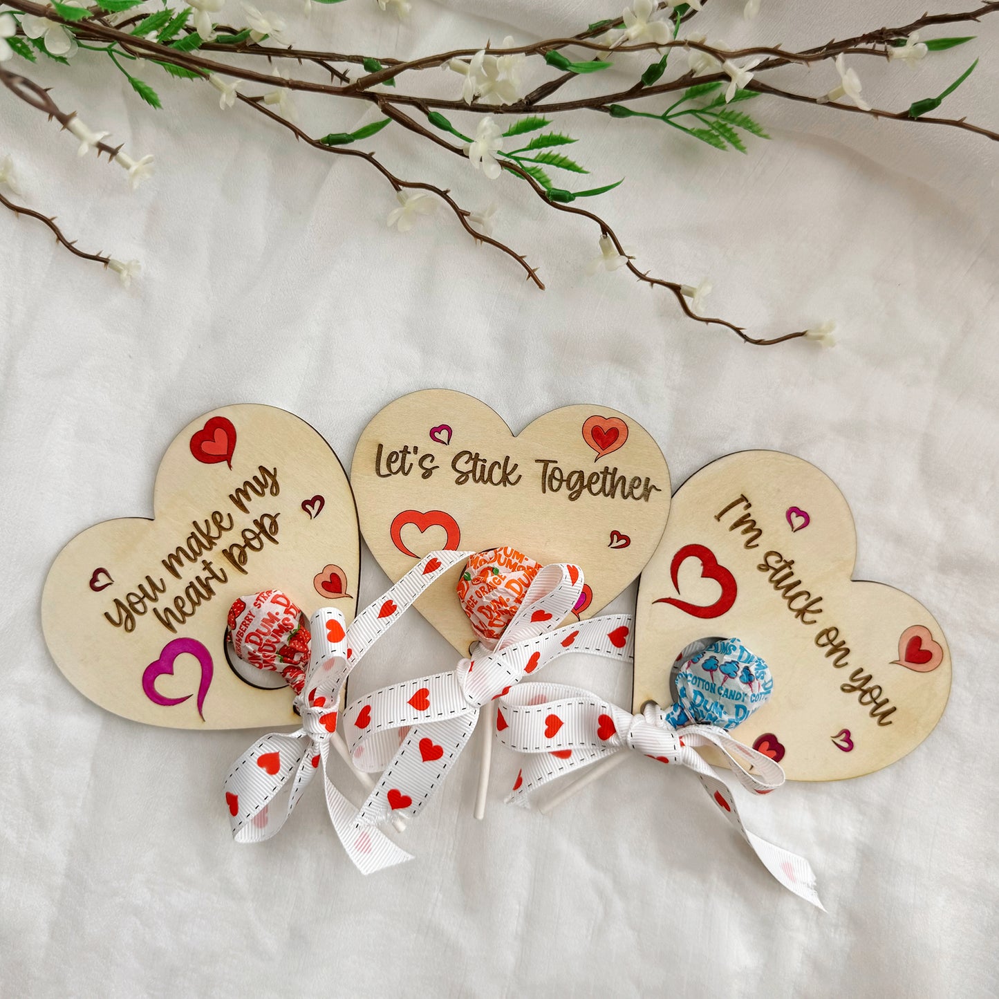 Valentine lollipop holder