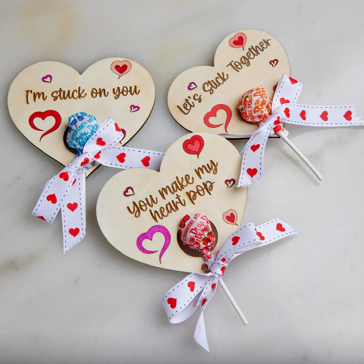 Valentine lollipop holder