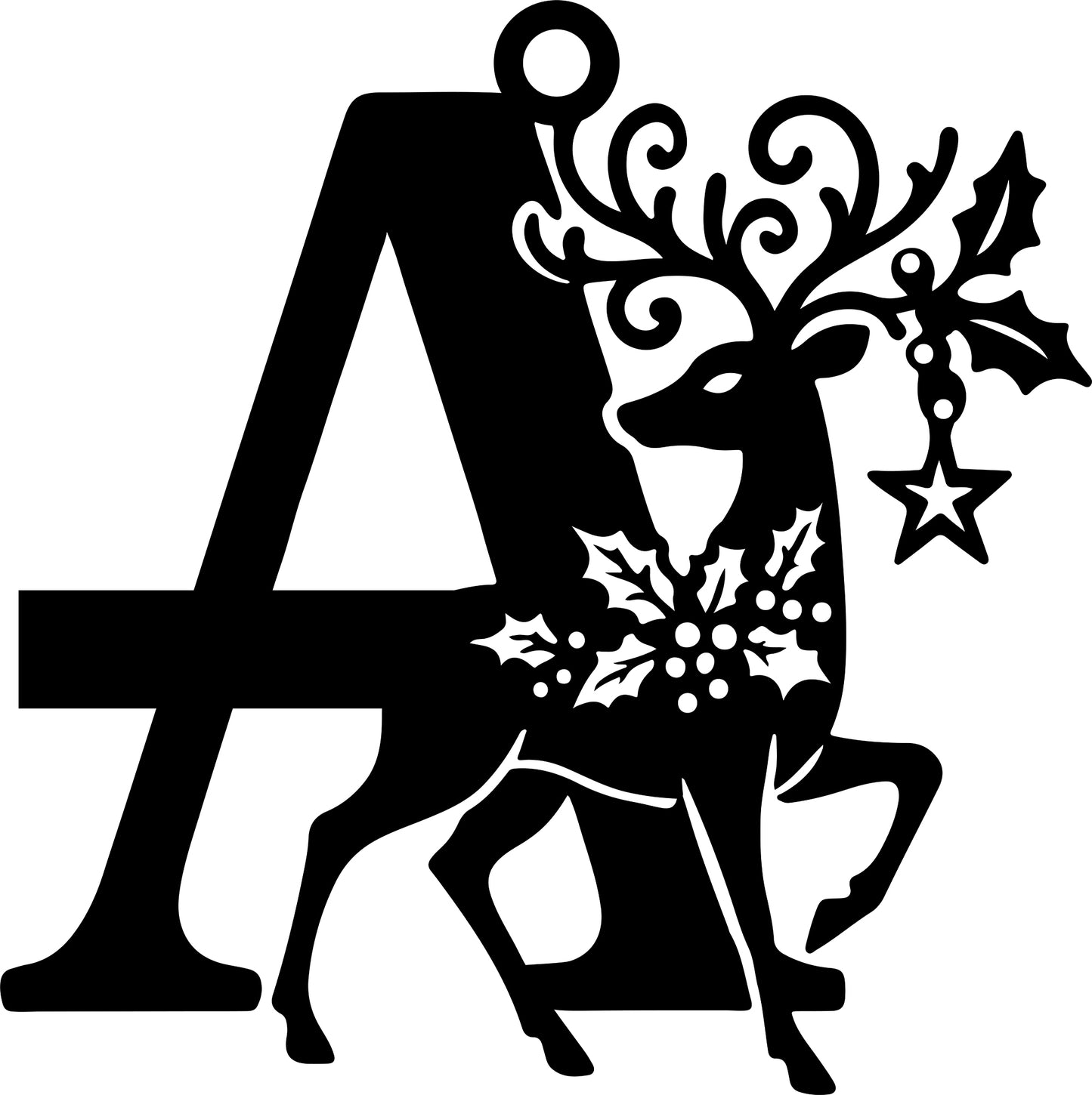 Christmas Letter Ornament