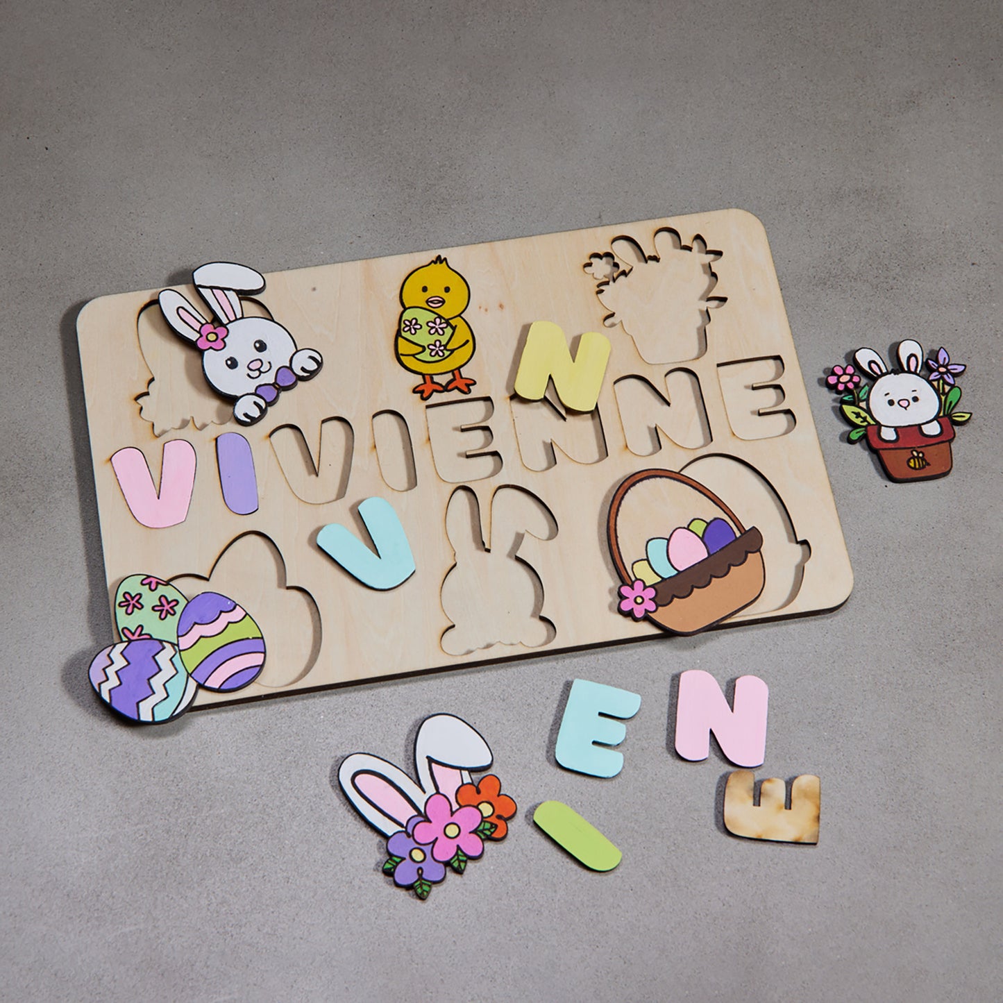 Easter themed name puzzle