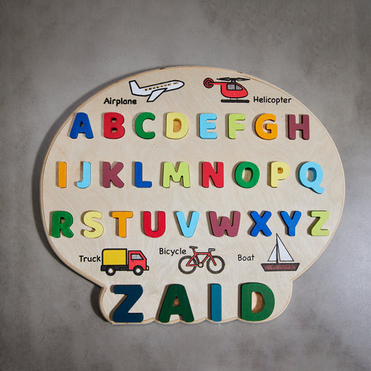 Personalized alphabet puzzle