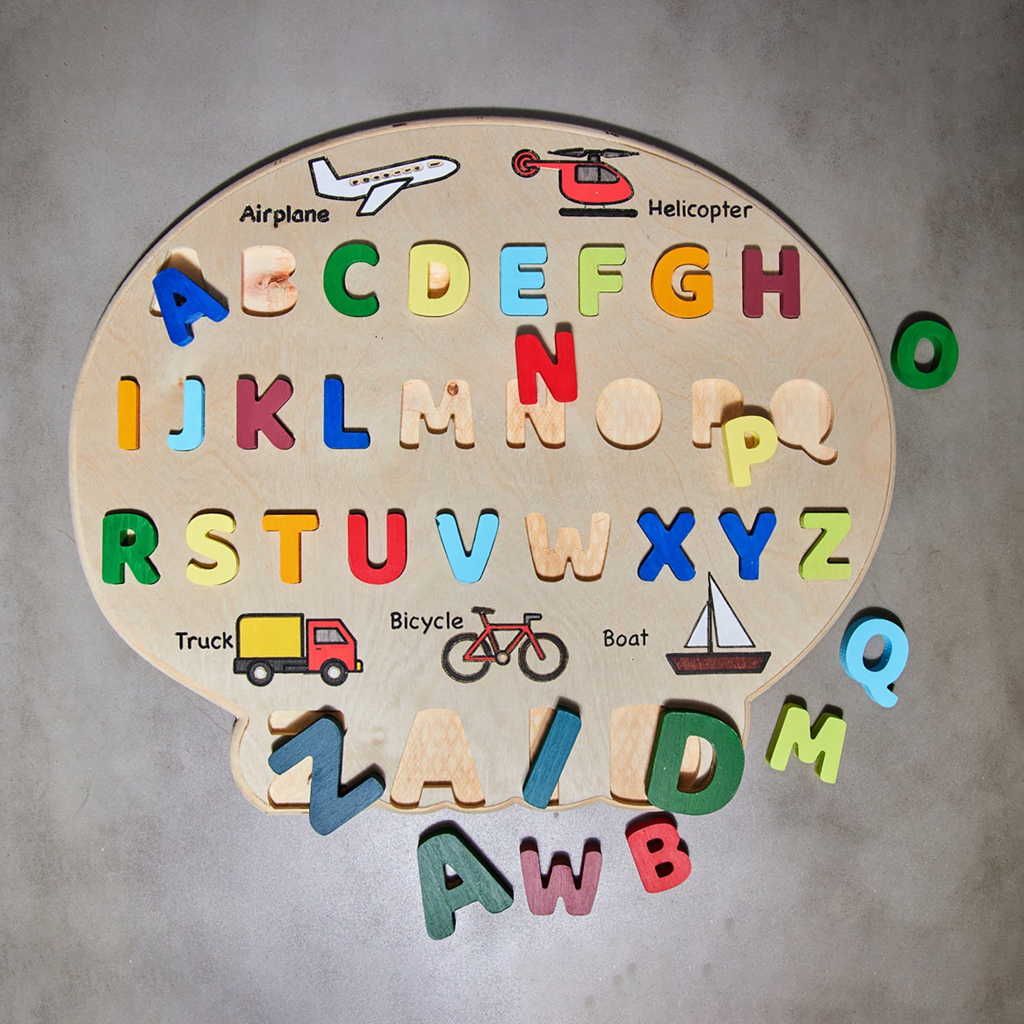 Personalized alphabet puzzle