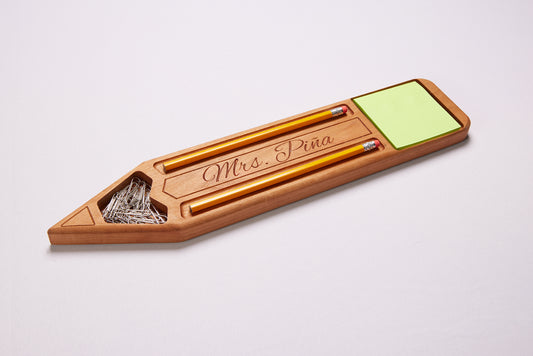 Personalized pencil holder