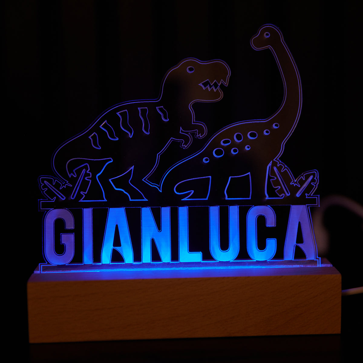Personalized Dino LED acrylic lamp