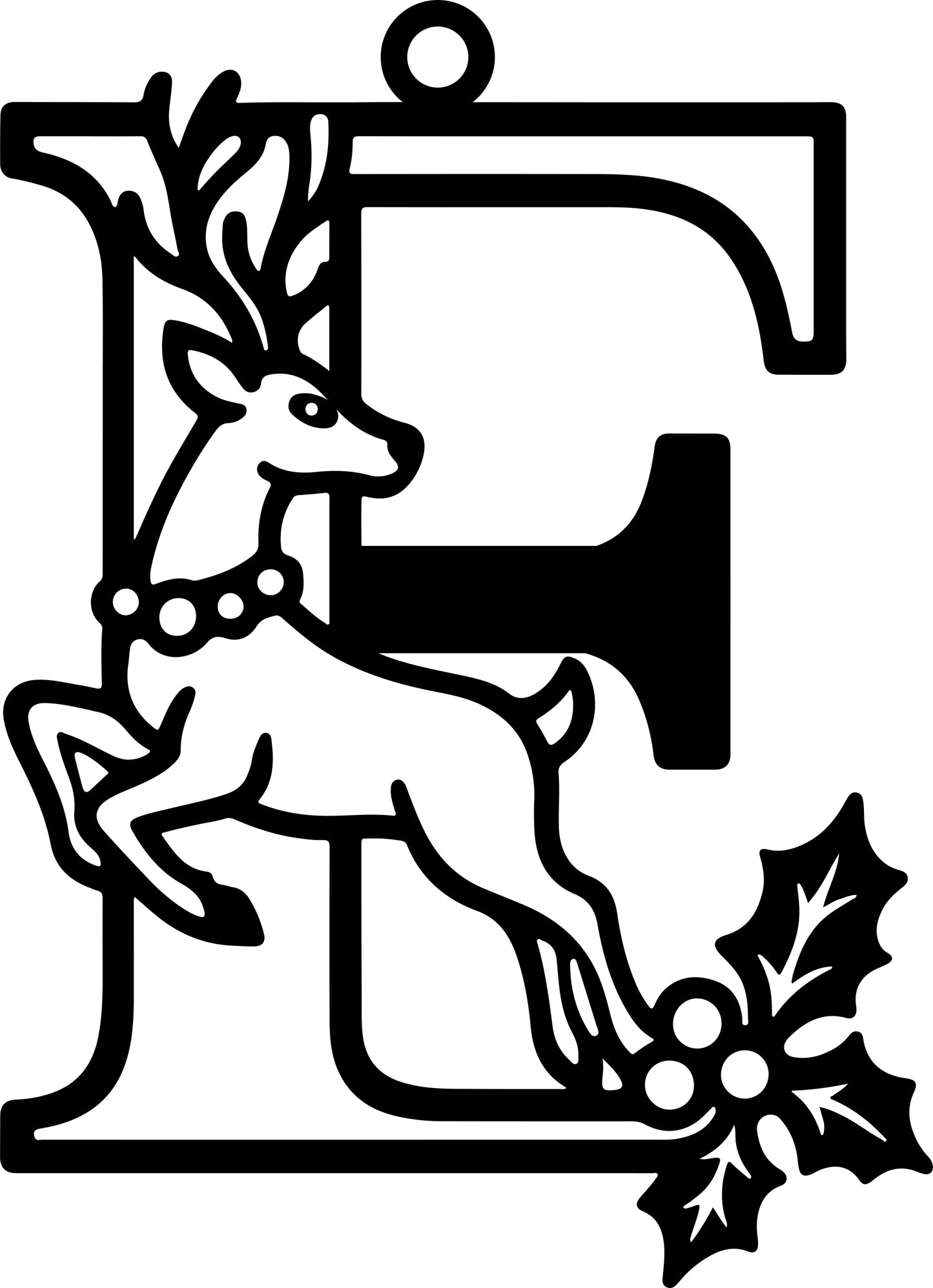 Christmas Letter Ornament