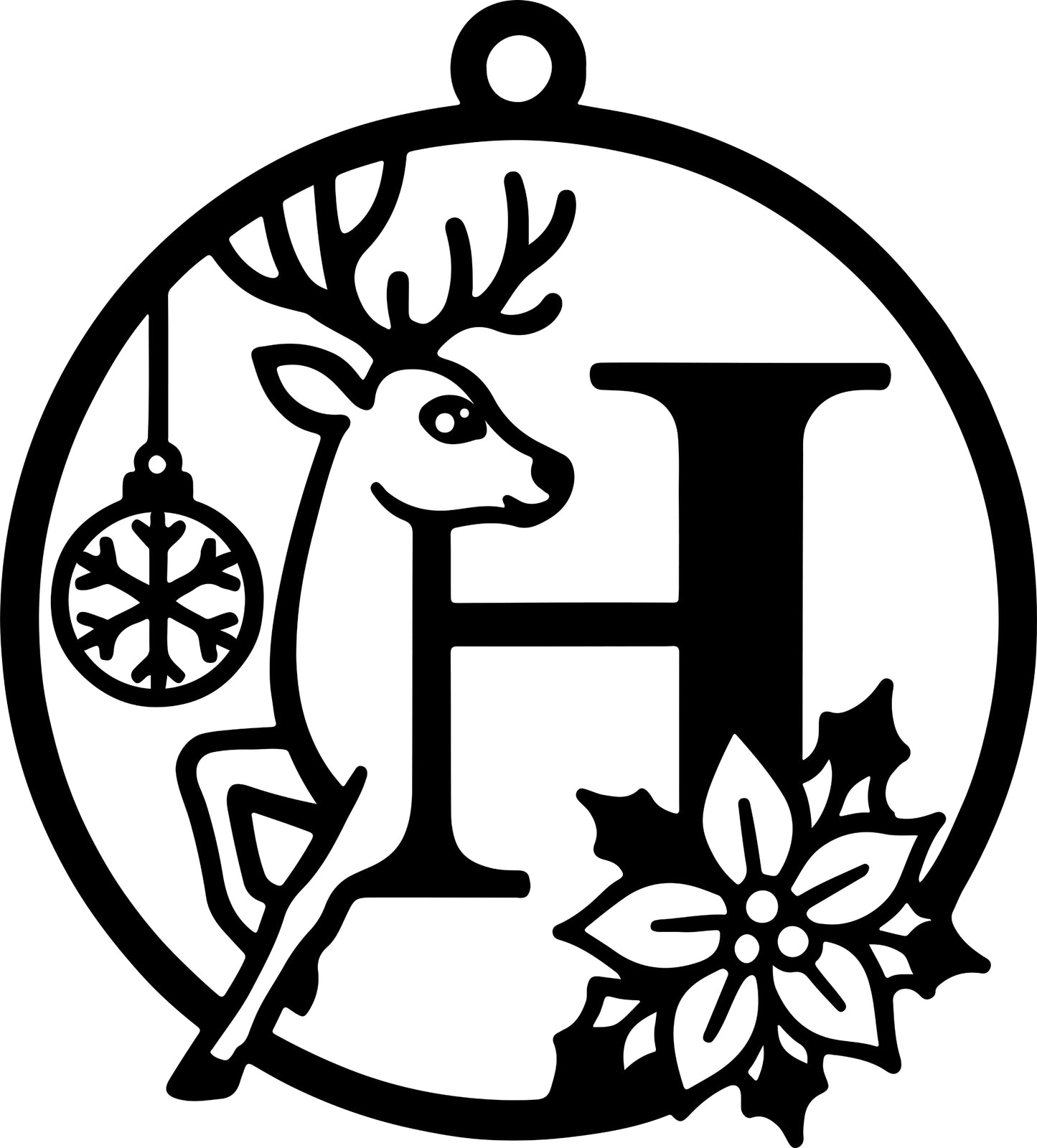 Christmas Letter Ornament