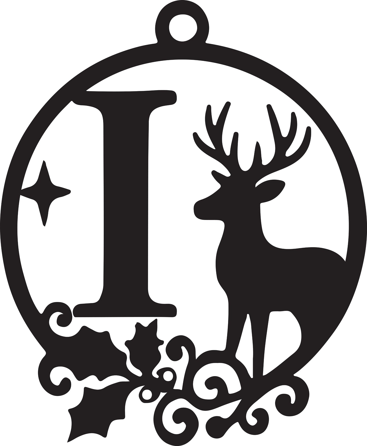 Christmas Letter Ornament