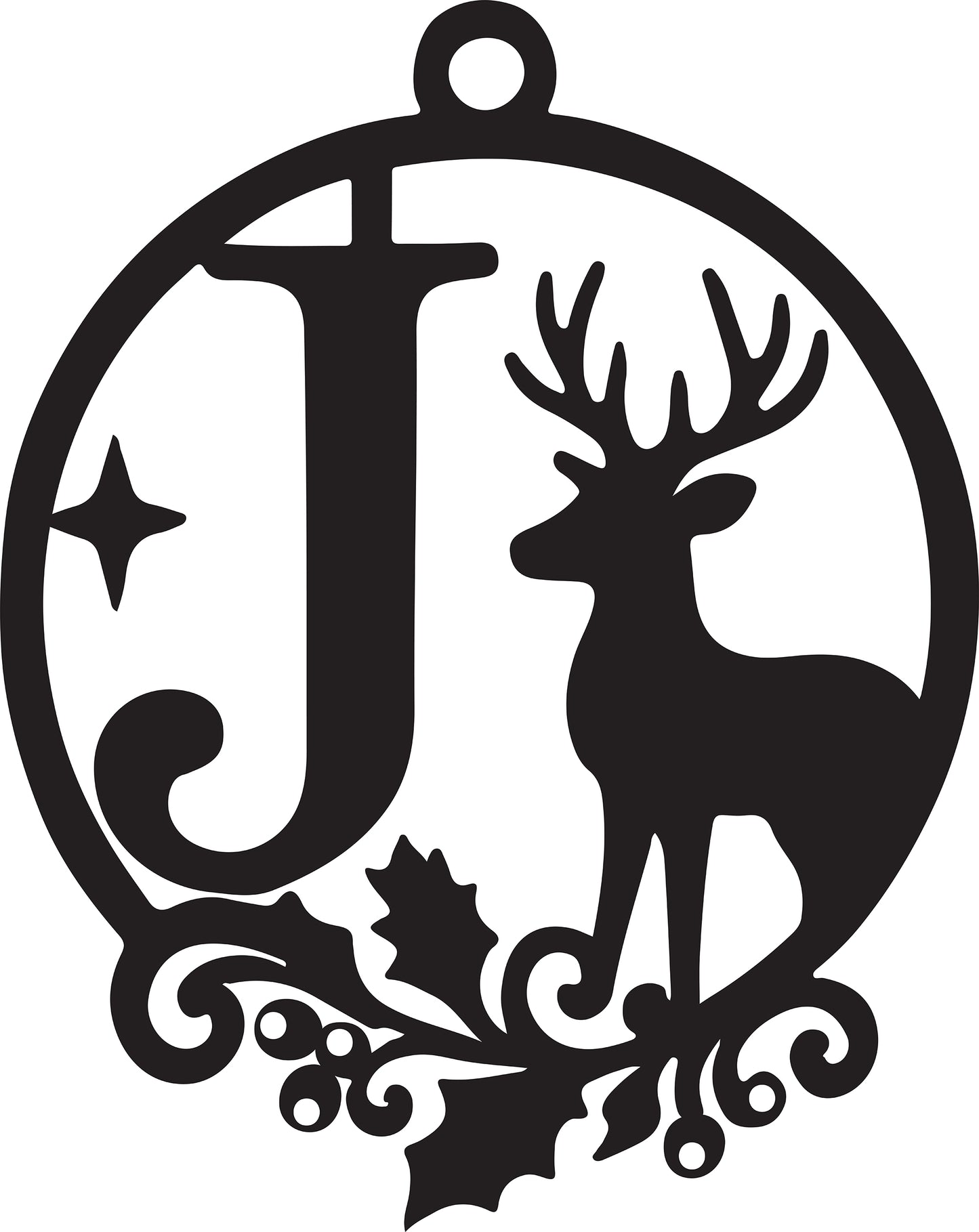 Christmas Letter Ornament