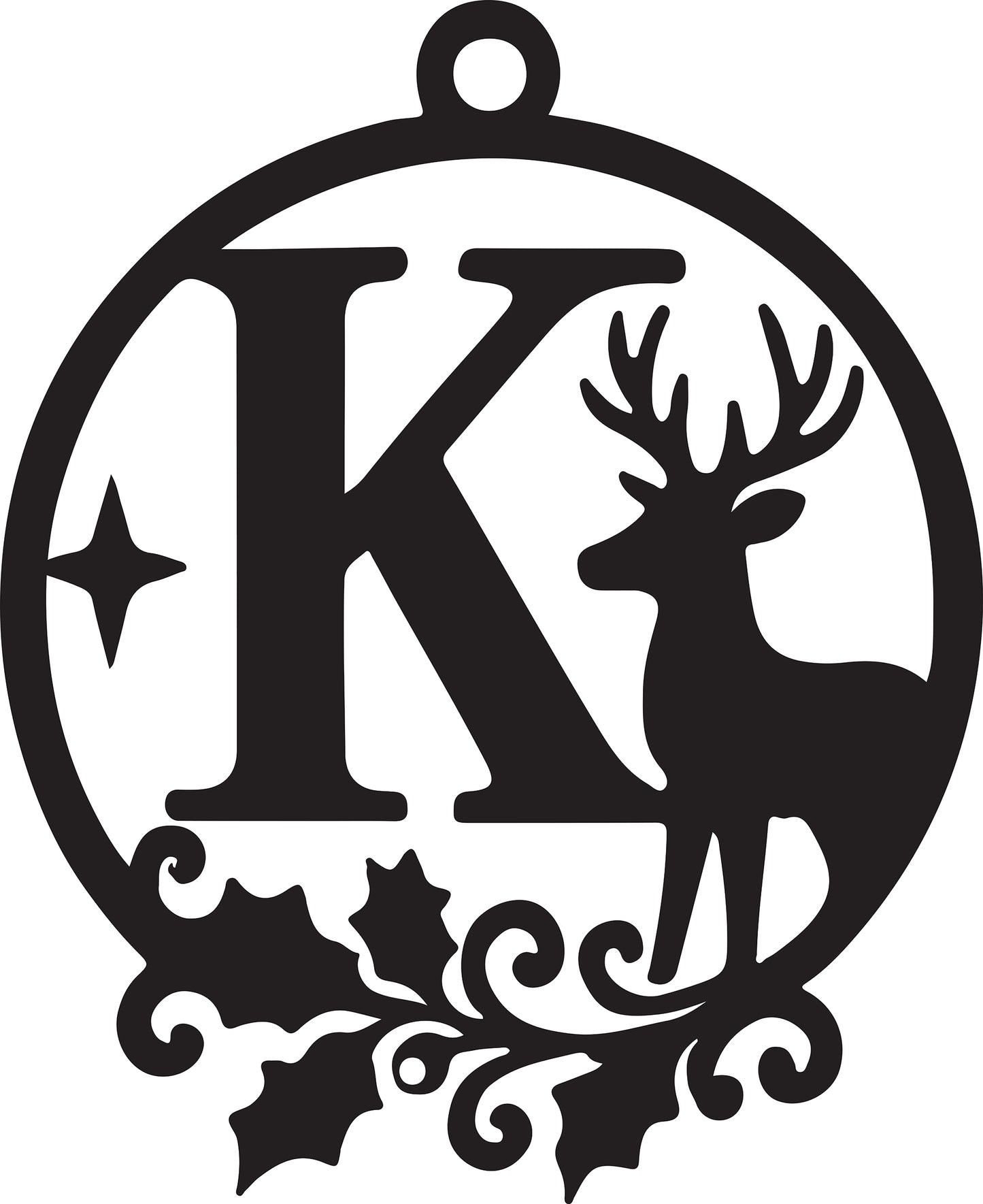 Christmas Letter Ornament