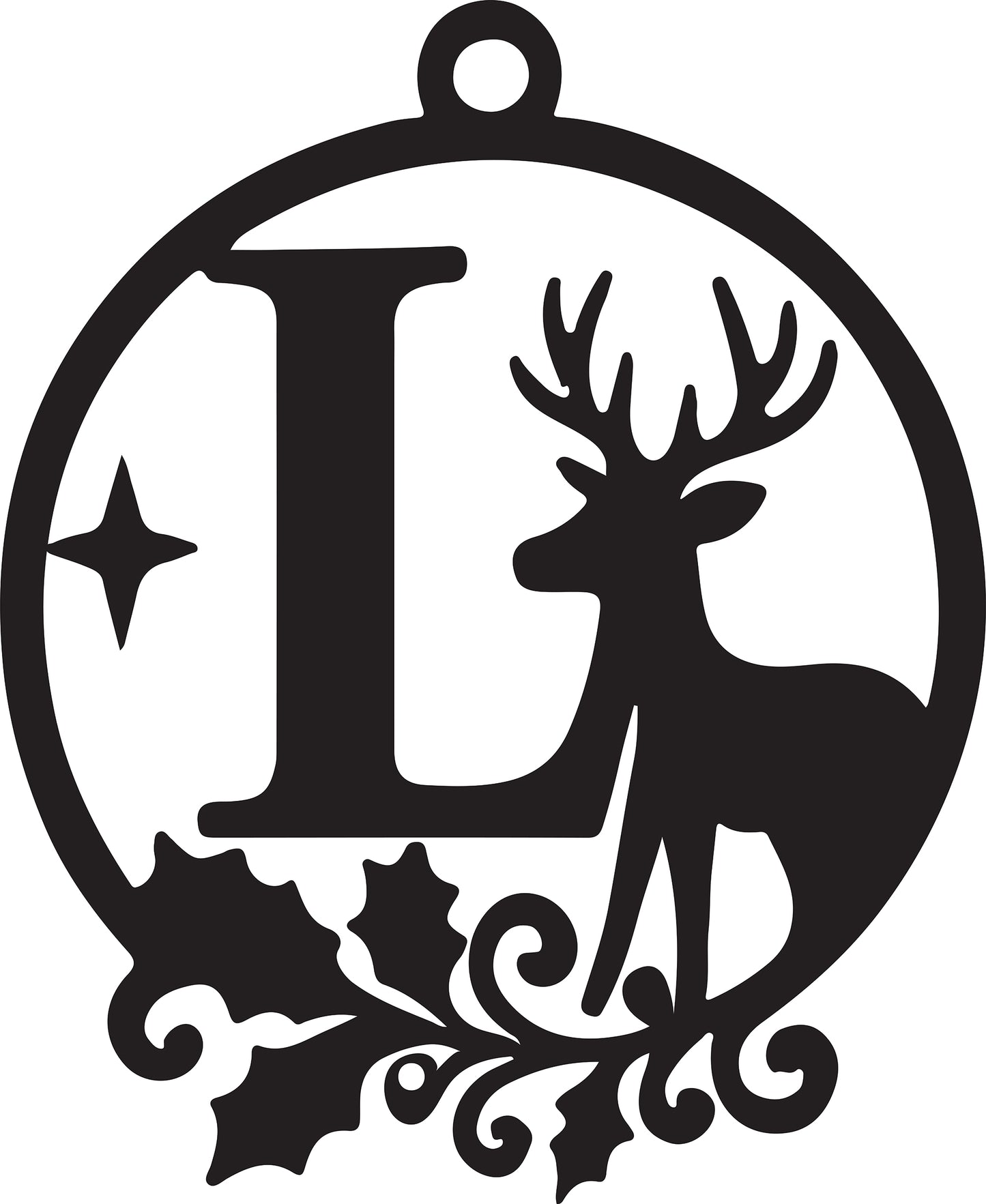 Christmas Letter Ornament