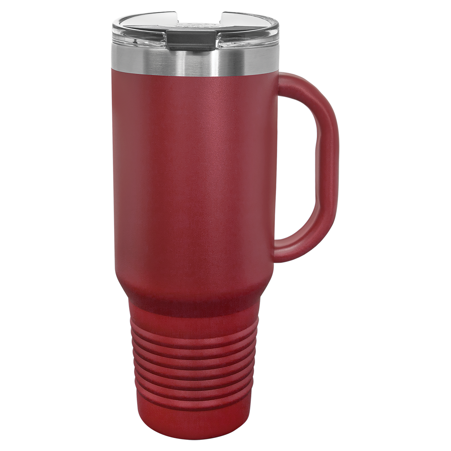 Polar Camel 40 oz. Red Travel Mug with Handle, Straw Included (16 Colors available)