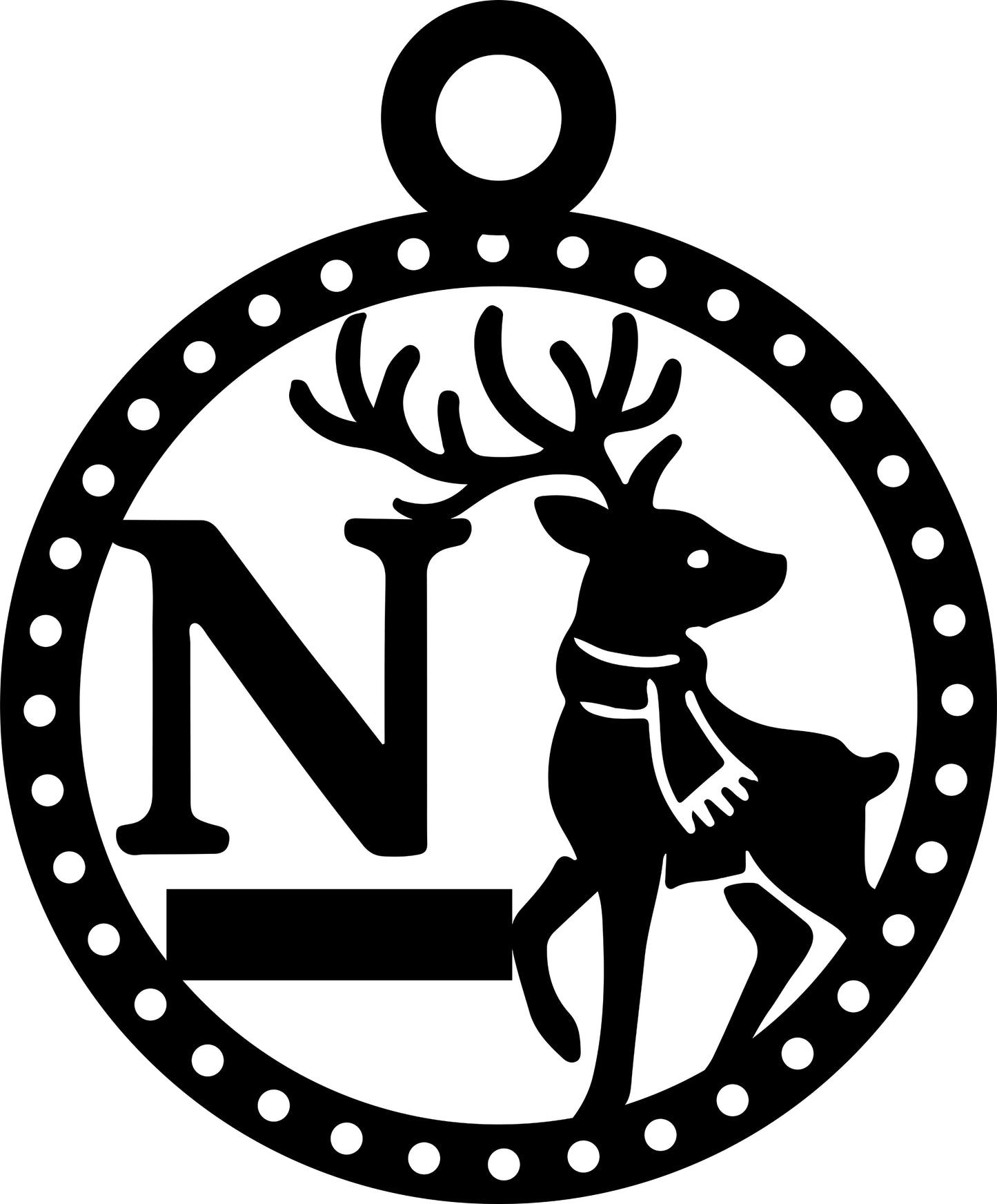 Christmas Letter Ornament