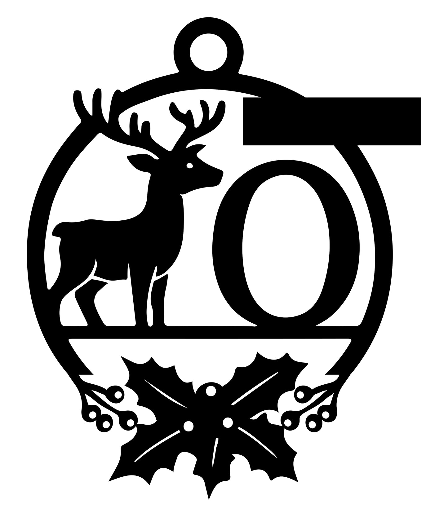 Christmas Letter Ornament