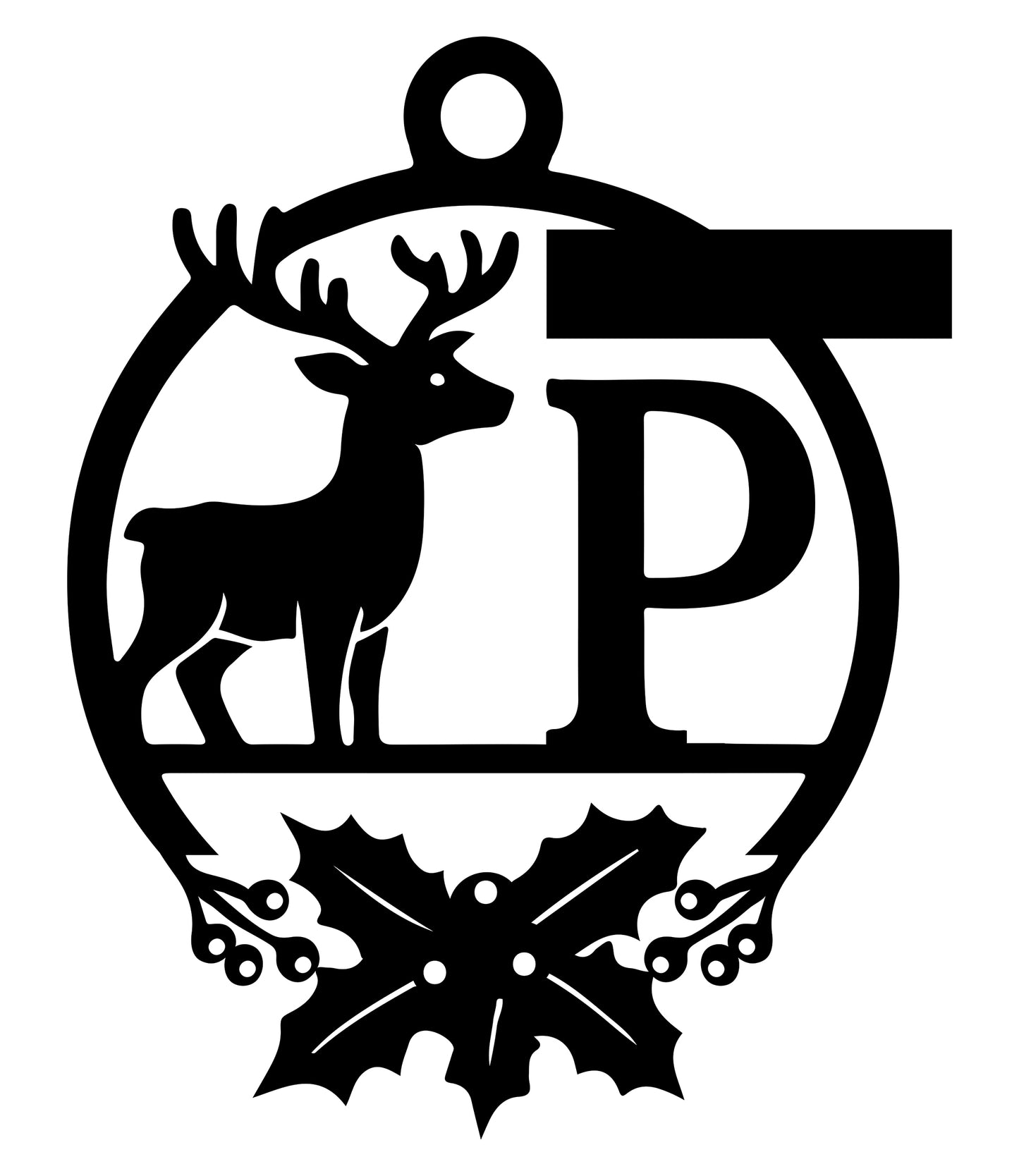 Christmas Letter Ornament