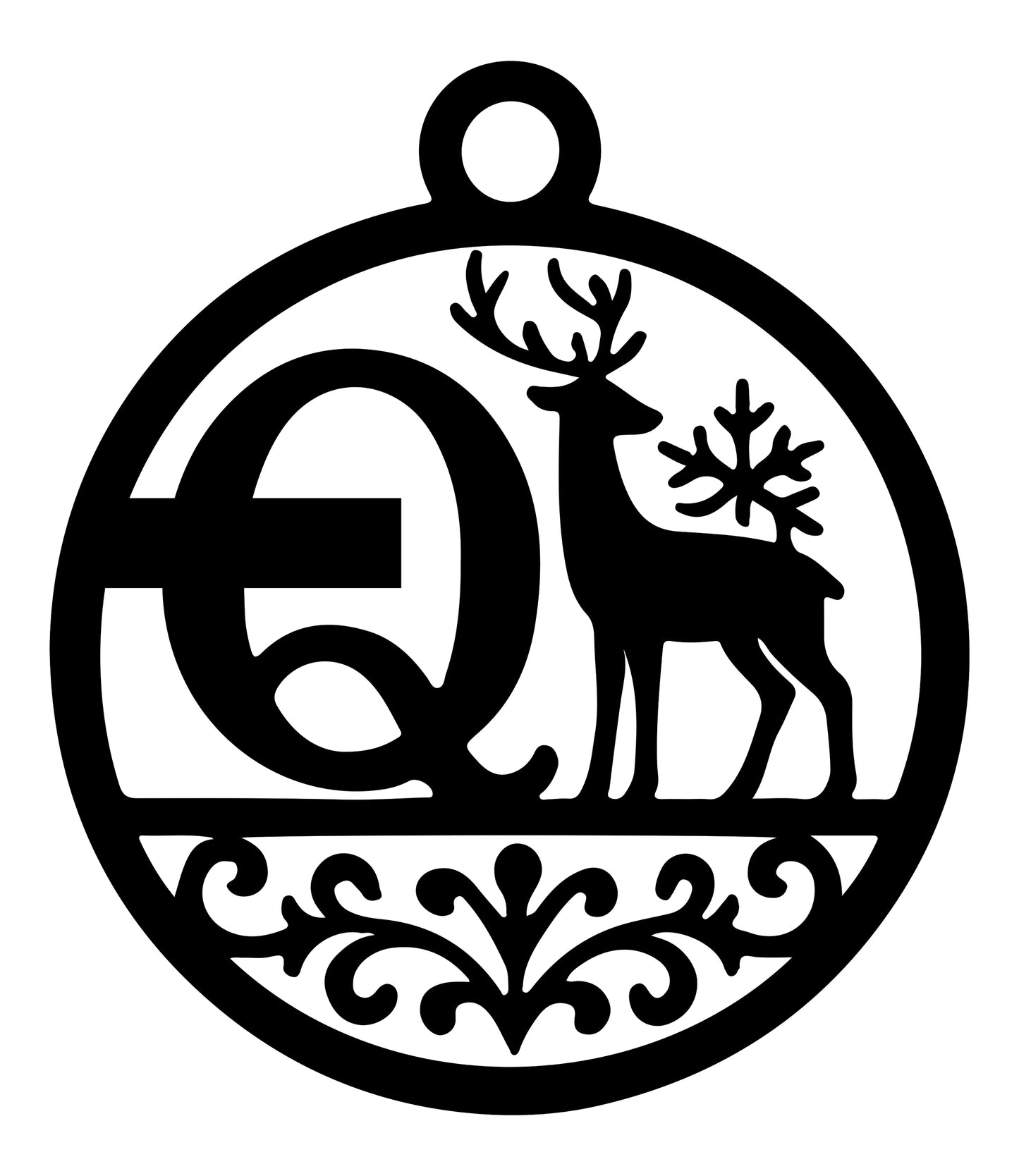 Christmas Letter Ornament