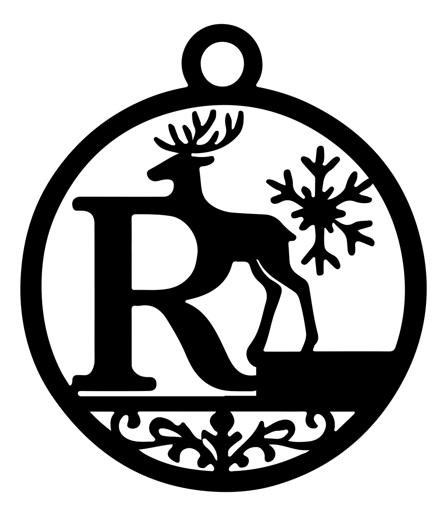 Christmas Letter Ornament