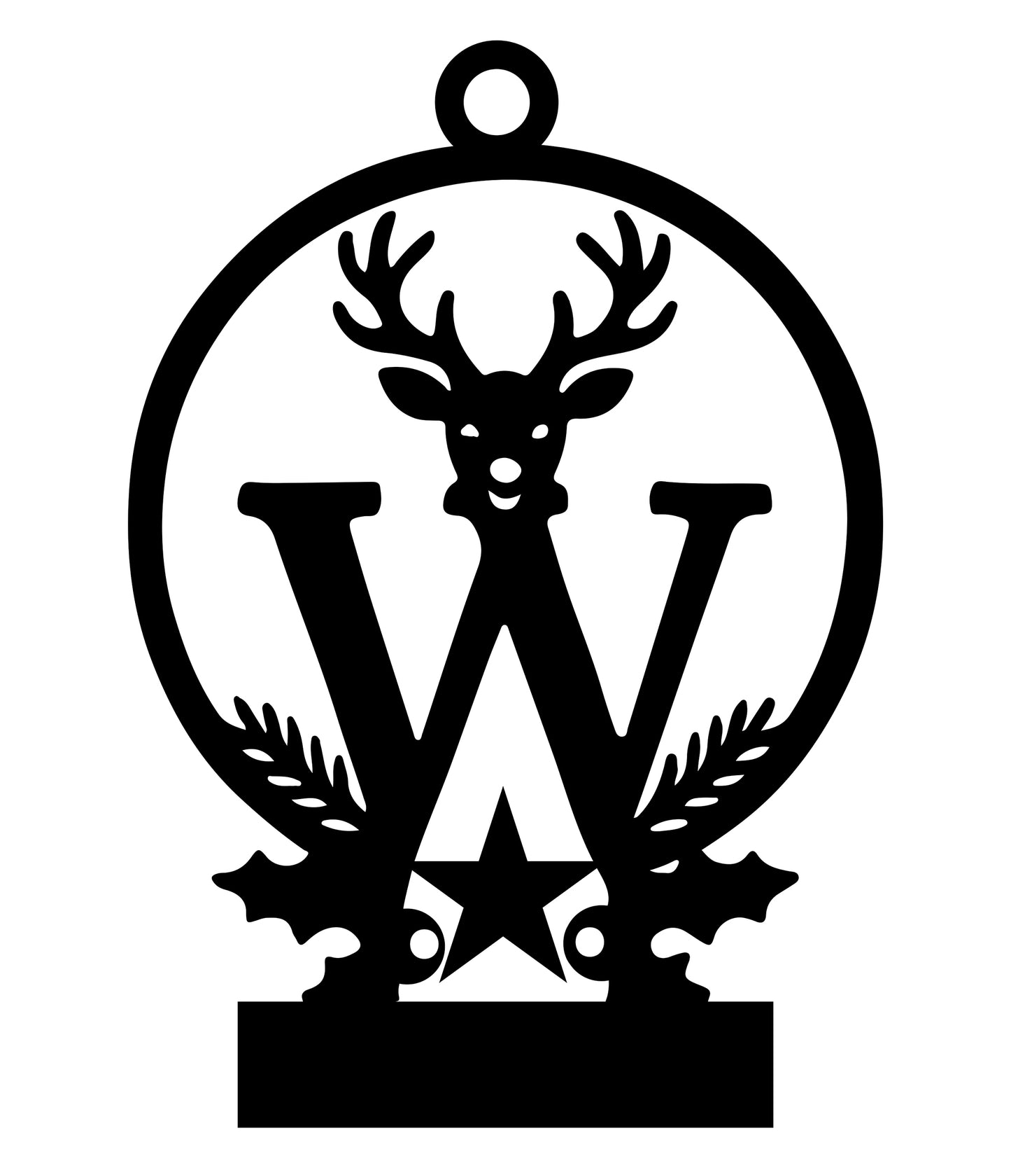 Christmas Letter Ornament