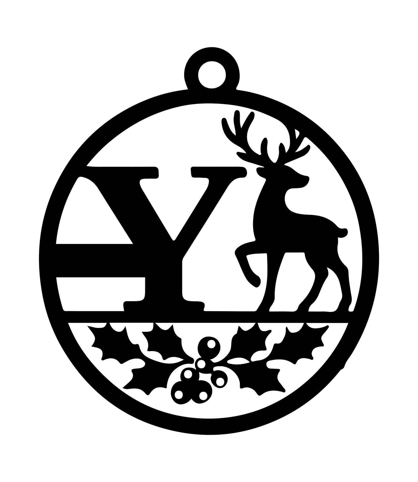 Christmas Letter Ornament