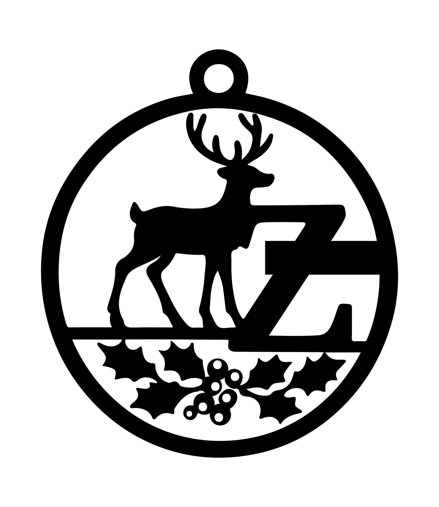 Christmas Letter Ornament